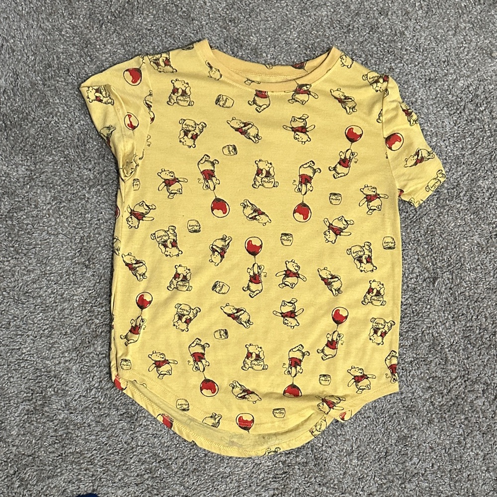 Yellow Shirt with Cartoon Print